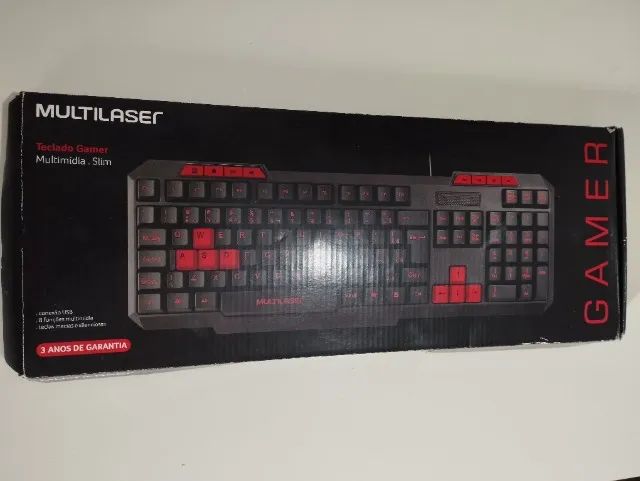 Teclado Gamer Slim Multilaser