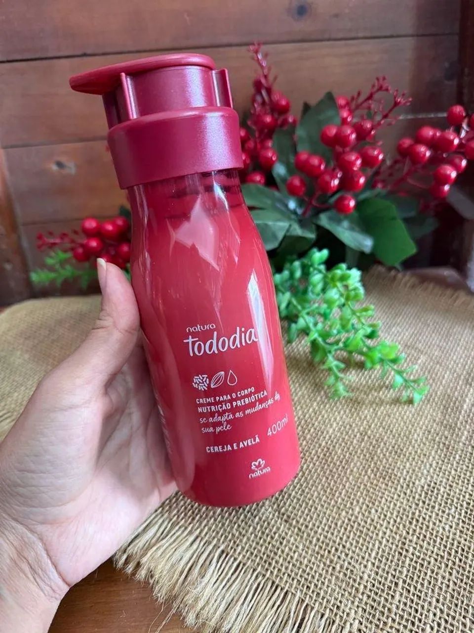 ? PROMOÇÃO   CREME TODO DIA CEREJA E AVELÃ, 400 ML