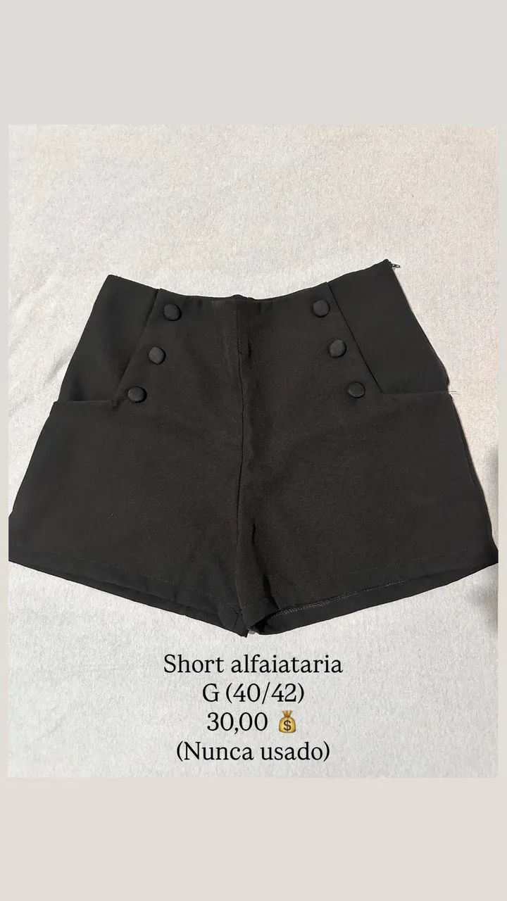 Short alfaiataria 