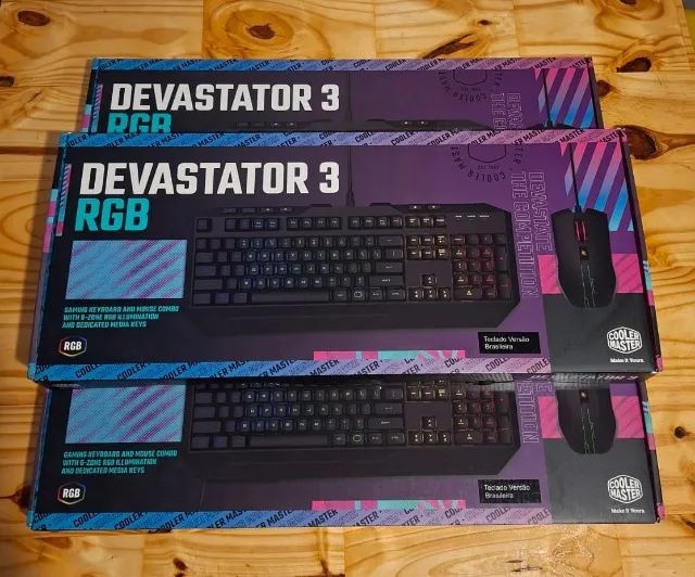 Kit Teclado e Mouse Gamer Cooler Master Devastador 3