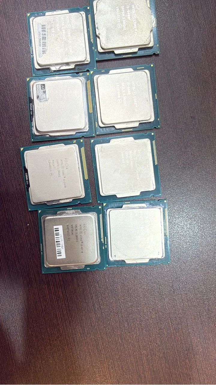 Lote 8 processadores Intel 