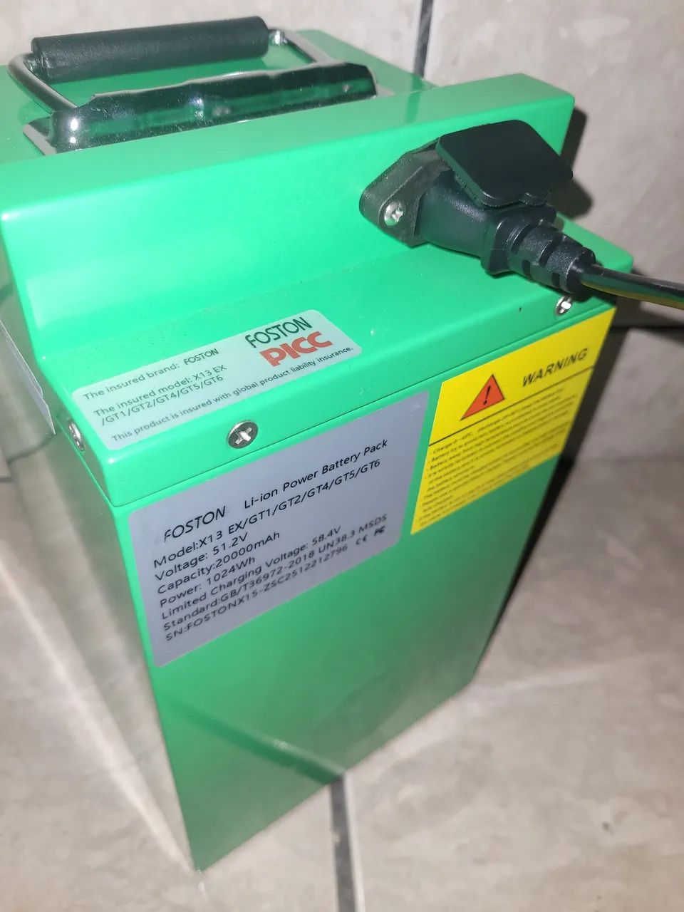 Bateria de litio(LFP) + carregador - Foto 2