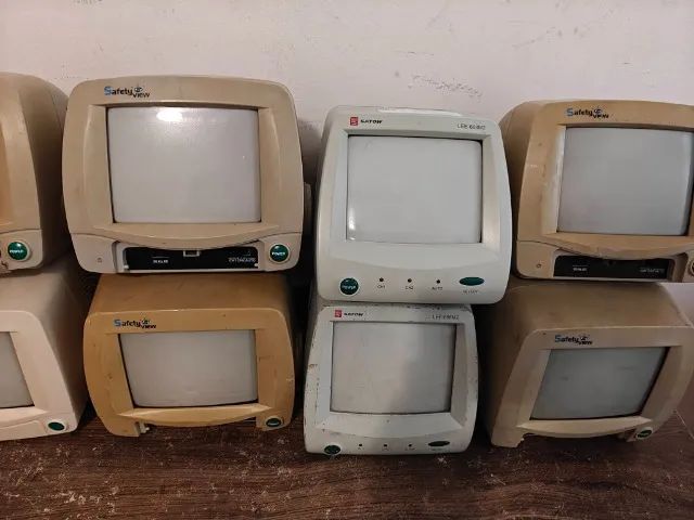 lote de 16 tv crt 10 polegadas para retro game com audio e video  - Foto 4