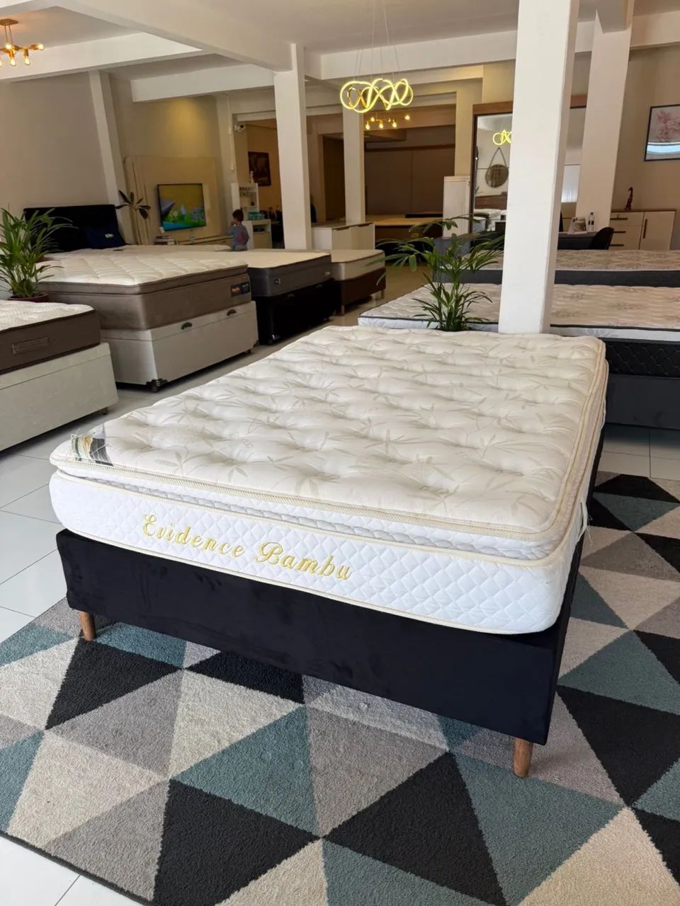 Cama box Casal HERVAL COM COLCHÃO - Entrego! 