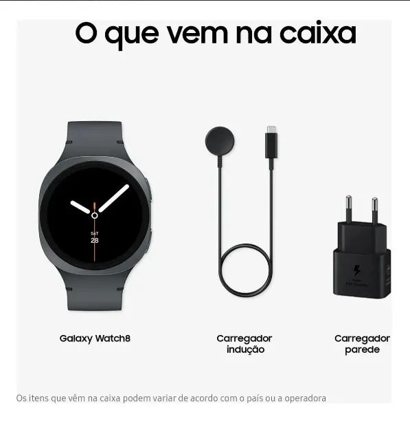 Lacrado! Galaxy Watch8 40mm Grafite - Foto 5