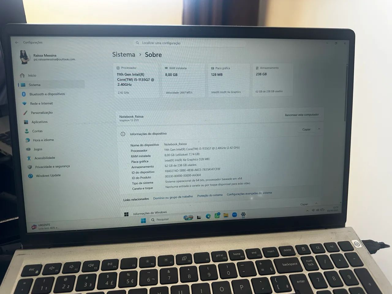  Notebookdell inspiron 15 3511 - Foto 3