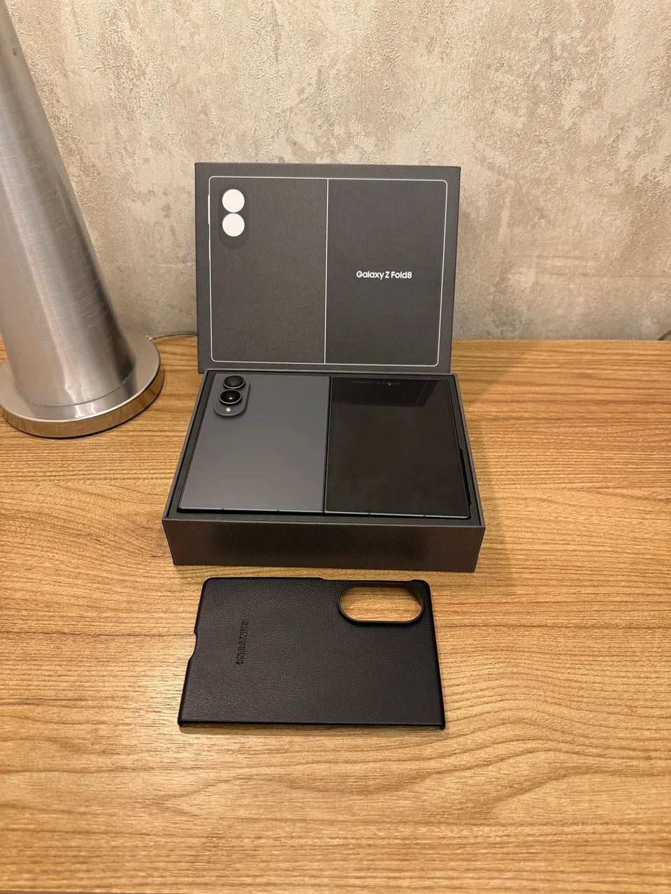 Galaxy Z Fold 8 512GB com NF + case couro original - Foto 2