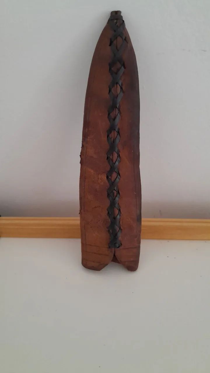 Bainha antiga couro- 18cm. - Foto 2
