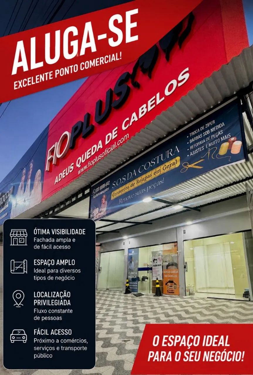 Alugo Sala Comercial em Mangabeira