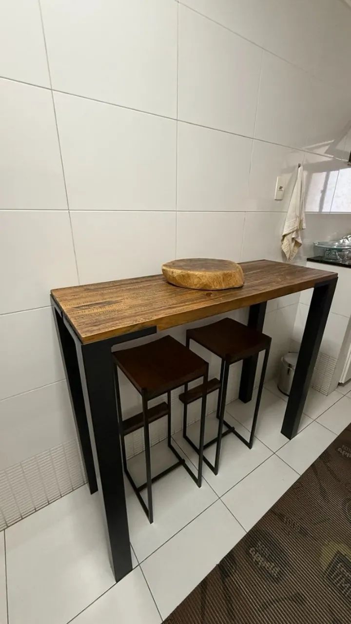 Renar Móveis | bancada + 2 banquetas altas - Foto 5