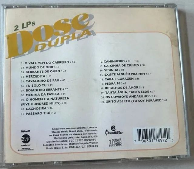 CD Carlos Cezar e Cristiano - Dose Dupla - 2 cds - Foto 2