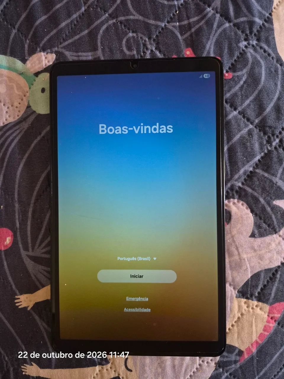 Tablet usado sem carregador 