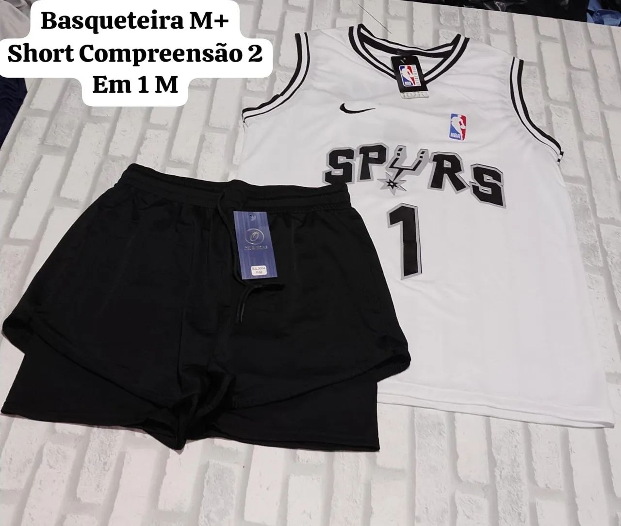 short compreensão e regata basqueteira - Foto 4