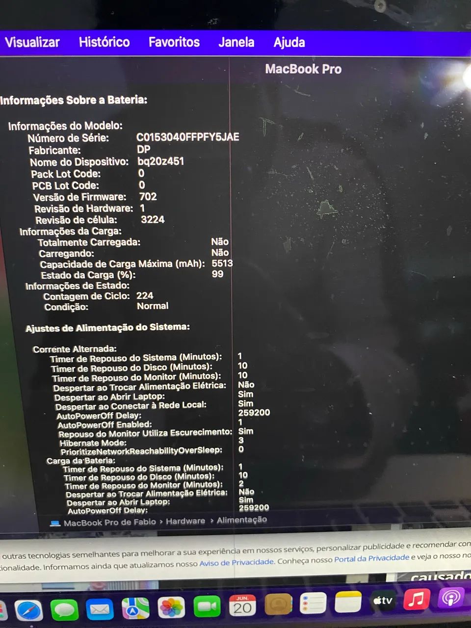 MacBook Pro 2015 8GB i5 SSD 128 Cor Prata - Foto 4