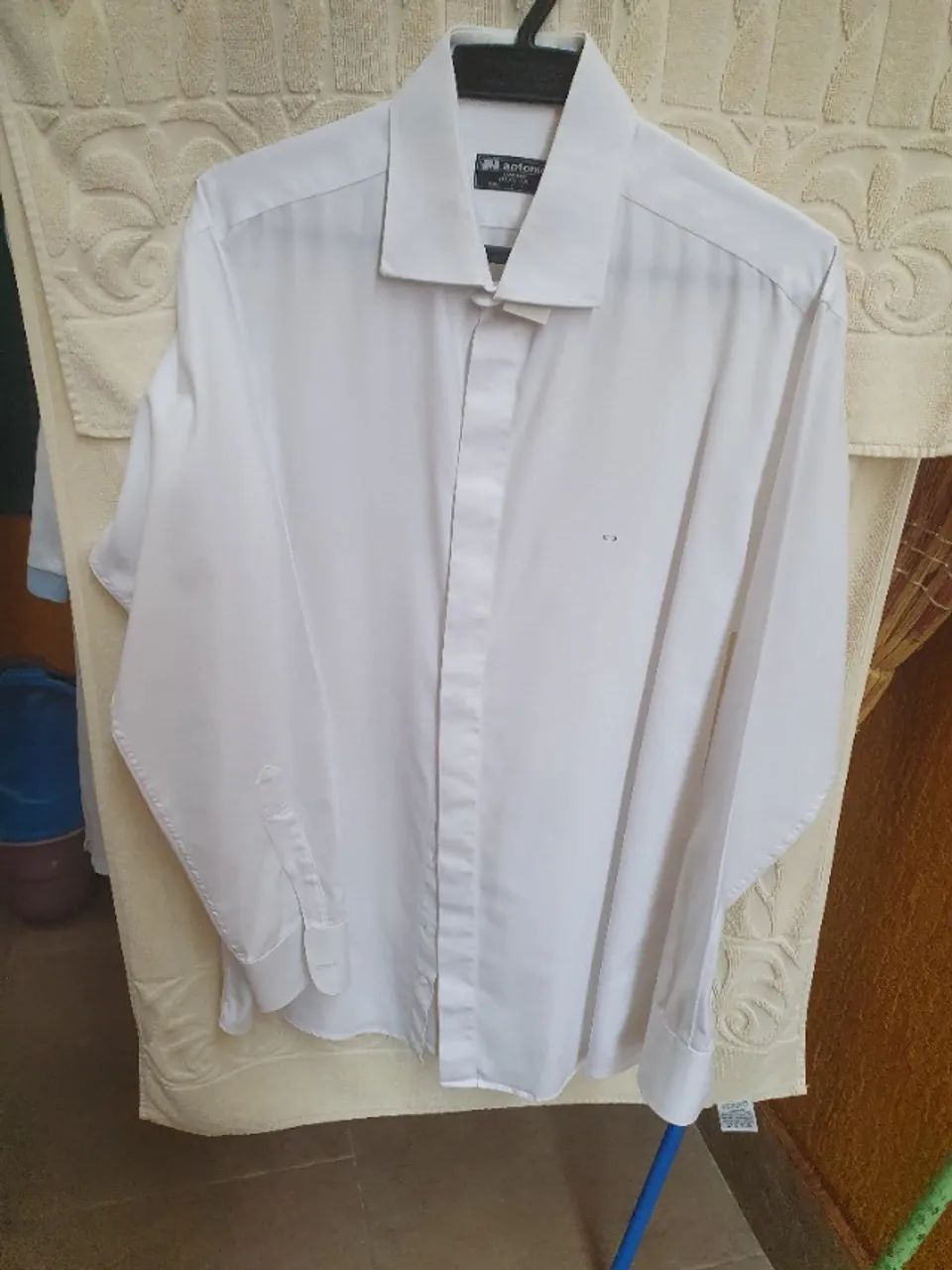 Camisa Social Branca Mangas Compridas 