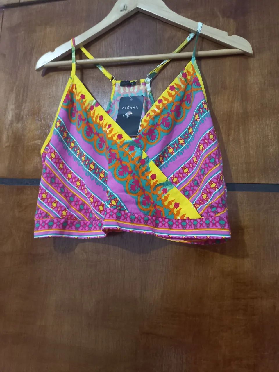 Croped  Afghan novo