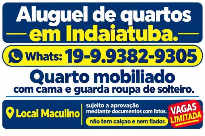 Aluguel de quarto em Indaiatuba