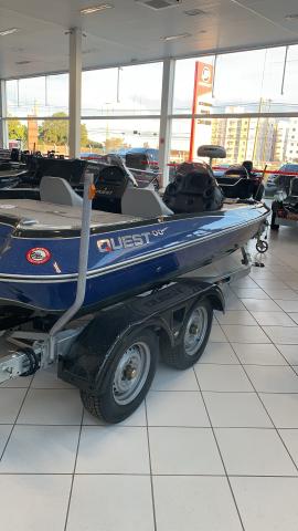 Bass Boat Quest 290 + carreta trucada - Foto 2