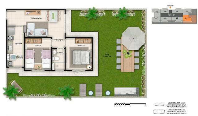 Apartamento em colina de laranjeiras, ultimas unidades - Foto 7