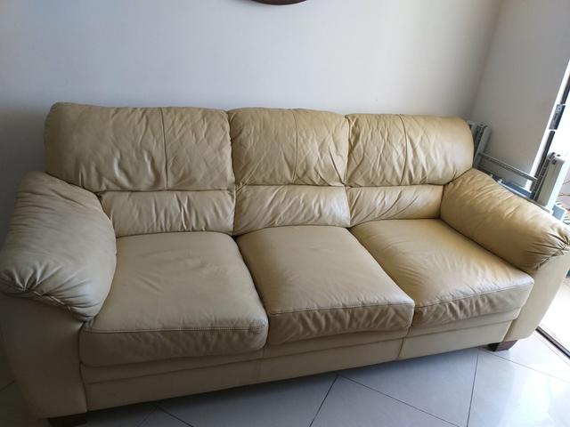 Sofa 3 lugares de couro - Foto 2