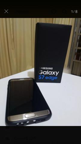S7 edge titanium prata dual chip completo