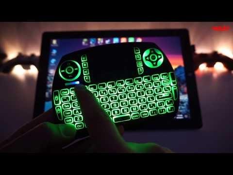 Teclado Mini Keyboard Wireless com Mouse Touch Screen Led