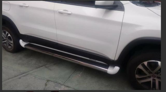 Estribo aluminio shutt preto Originais Para Fiat Toro 2016 cksh041pt