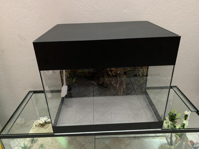 Aquário novo com sump traseiro e luminária, 40x30x35cm - Foto 3