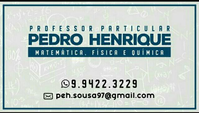 Aulas particulares- Matemática e Física
