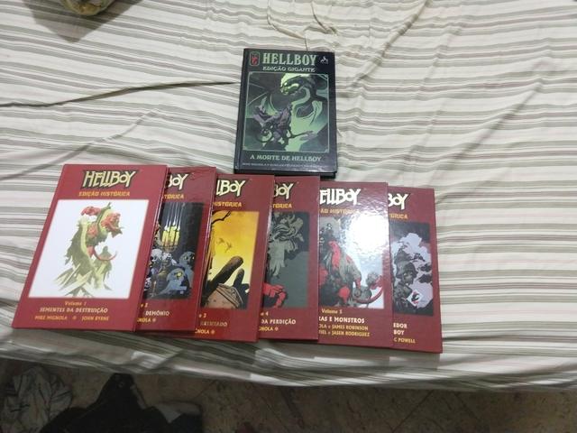 Hellboy edição histórica 1 ao 6 + edição gigante a morte de hellboy - Foto 2