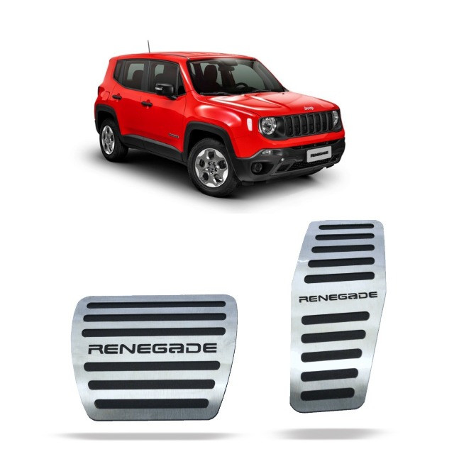 Pedaleira Aço Inox Jeep Renegade - Automático - Gpi