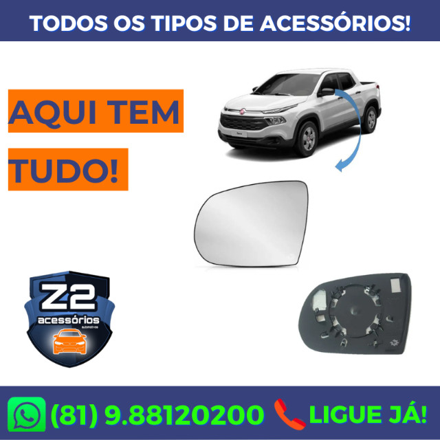 espelho de retrovisor da toro - original!!! 