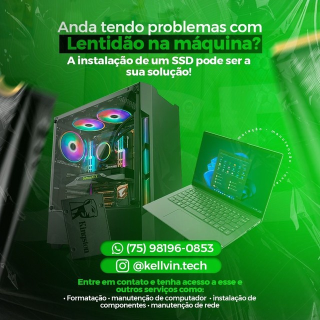 Seu Notebook ou Computador mais rápido - Instale um SSD