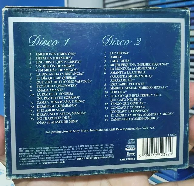 Cd Roberto Carlos 30 Canciones com luva USA - Foto 3