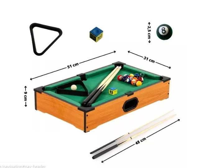 Brinquedo Jogo Mini Mesa De Bilhar Snooker Sinuca Infantil Biliardo Grande