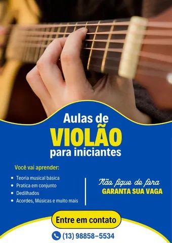 AULA DE VIOLÃO PARA INICIANTES