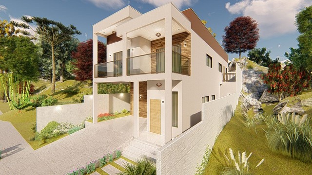 Casa nova em construção no condomínio Villa Suíça entrega 4 meses
