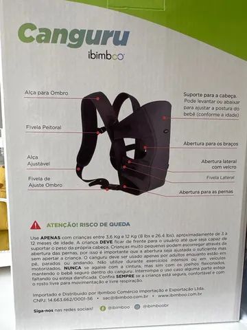 Cangurú 3 em 1 - Ibimboo- nunca usado - Foto 3