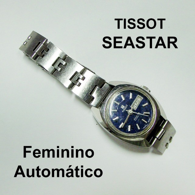 Rel gio Vintage Tissot Seastar Ladies Automatic d cada de 1970