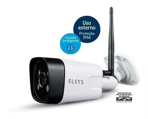 Câmera De Segurança Elsys Esc-wb3f Com Resolução De 2mp Visão Noturna Incluída Branca - Foto 5