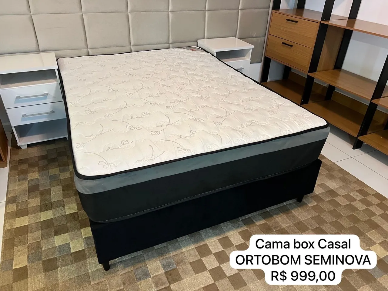 Cama Box Casal Ortobom Seminova