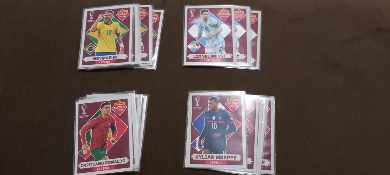 Figurinhas Legends Copa 2022 