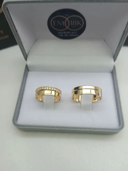 Alianças Em Ouro 18k - com garantia e Gravação dos Nomes  - Foto 4