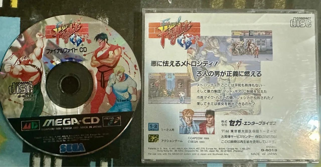 Final fight Cd original japonês completo.  - Foto 2