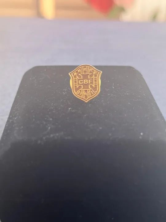 Lindo Pin Broche de Ouro 18K da CBF / Seleção Brasileira  - Foto 4