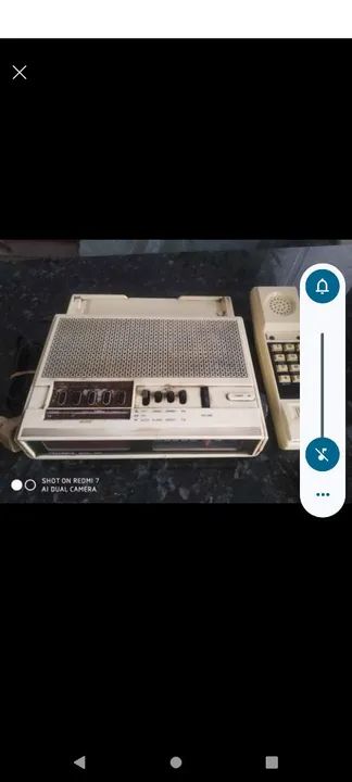 Rádio relógio Technica com telefone (raridade) - Foto 5