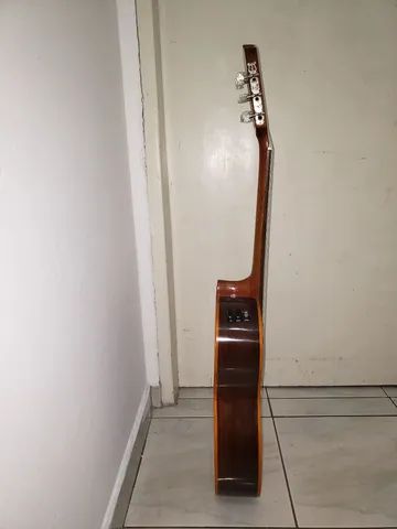 Troca - Violão Del Vecchio Camping ref 100 =Anos 1980/90 c/Captação Elétrica Tron X200  - Foto 3