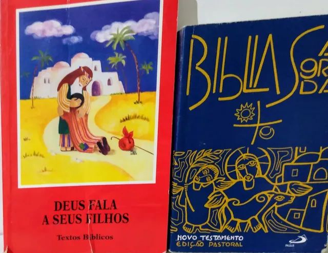 2 Livros - Deus Fala A Seus Filhos - Bíblia Sagrada-Novo Testamento Edição Pastoral 