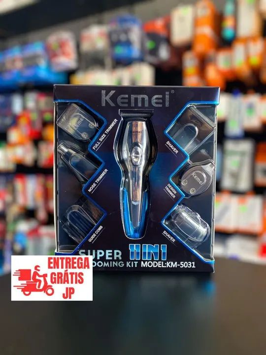 MÁQUINA DE CORTE E ACABAMENTO 11 EM 1 KEMEI KM-5031