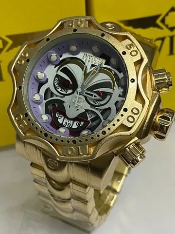 Relógio Invicta curinga dourado  - Foto 3